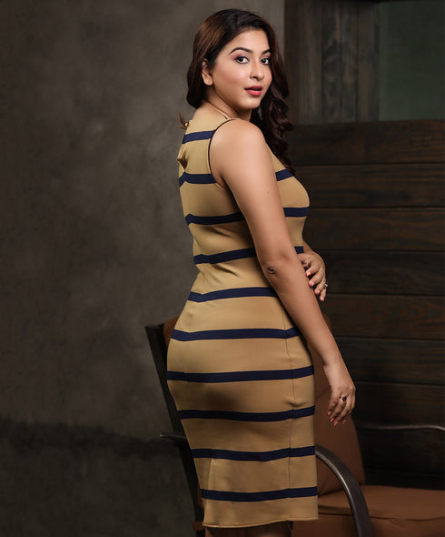 Sleeveless Bodycon Rib Dress